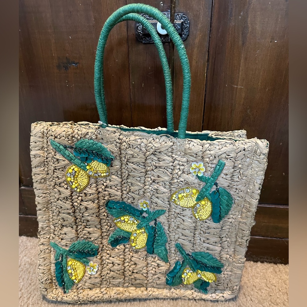 Anthropologie Straw Purse